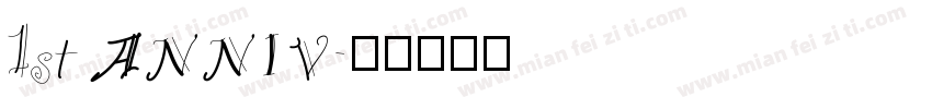 1st ANNIV字体转换